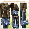 thumbnail image 4 of FORMRS Womens Shoulder Bag with Chain Strap Clutch Purse Cute Tote Handbag, Light Blue Anchor, 4 of 7