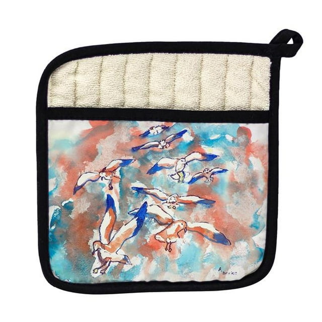 Betsy Drake PT153 Gulls Flocking Pot Holder