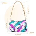 thumbnail image 3 of FORMRS Womens Shoulder Bag with Chain Strap Clutch Purse Cute Tote Handbag, Abstract Drawing, 3 of 7