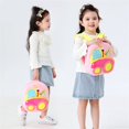 thumbnail image 3 of Kid‘s Engineering Vehicle Backpack Plush Kindergarten Schoolbag Zipper Closure, 3 of 4