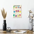 thumbnail image 2 of Elephant Stock Facial Expressions Chart Wall Art - Vertical Canvas Wall Art - Living Room Wall Decor - Kids And Nursery Canvas - Beige And Brown Decor - 8" x 12", 2 of 8