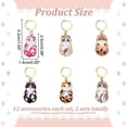 thumbnail image 2 of 24 Pcs Enamel Cat Stitch Markers Enamel Alloy Crochet Stitch Marker Charms Removable Locking Stitch Marker, 2 of 9