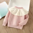 thumbnail image 2 of 1-5Y Baby Children's Sweater Knitted Pullover Spring Autumn Cute Ball Girls Sweater Kid's Clothing Base Top, 2 of 6