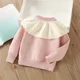 thumbnail image 2 of Suéter de punto para bebés de 1 a 5 años, jersey bonito de bola para primavera y otoño, ropa para niños, Top Base, 2 of 6