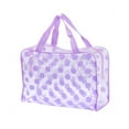 thumbnail image 1 of CNKOO Cosmetic Bag Multipurpose High Capacity Portable Waterproof Stainless Zipper Storage Dot Print Clothes Storage Travel Toiletry Bag Travel Supplies, 1 of 10