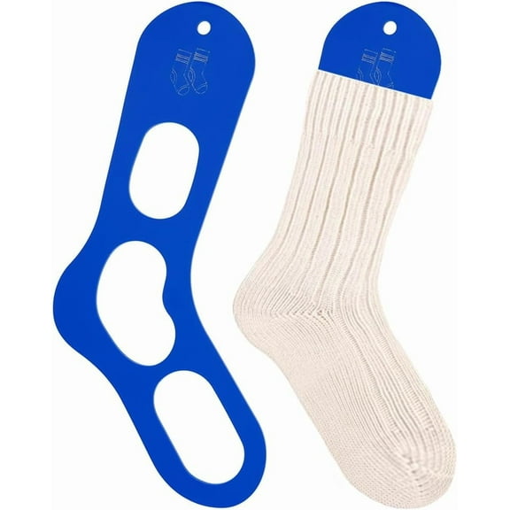 2Pcs Acrylic Sock Blockers Blue Knitting Sock Ruler Stocking Blockers Socking Stretchers
