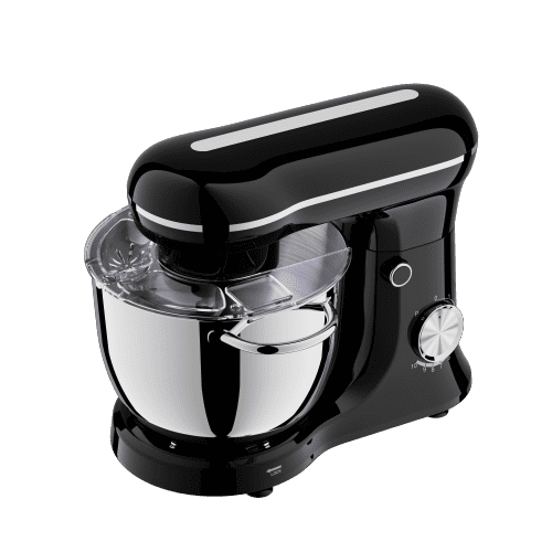 Xspracer Plum chef 5L Electric Food Mixer,10 Speeds Portable Lightweight Kitchen Mixer for Daily Use with Egg Whisk,Dough Hook,Flat Beater ,with Dishwasher Safe Stainless Steel Bowl, Black