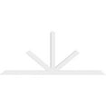thumbnail image 2 of 96"W x 40"H x 2"D x 4"F, 10/12 Pitch, Saratoga Architectural Grade PVC Gable Bracket, 2 of 8