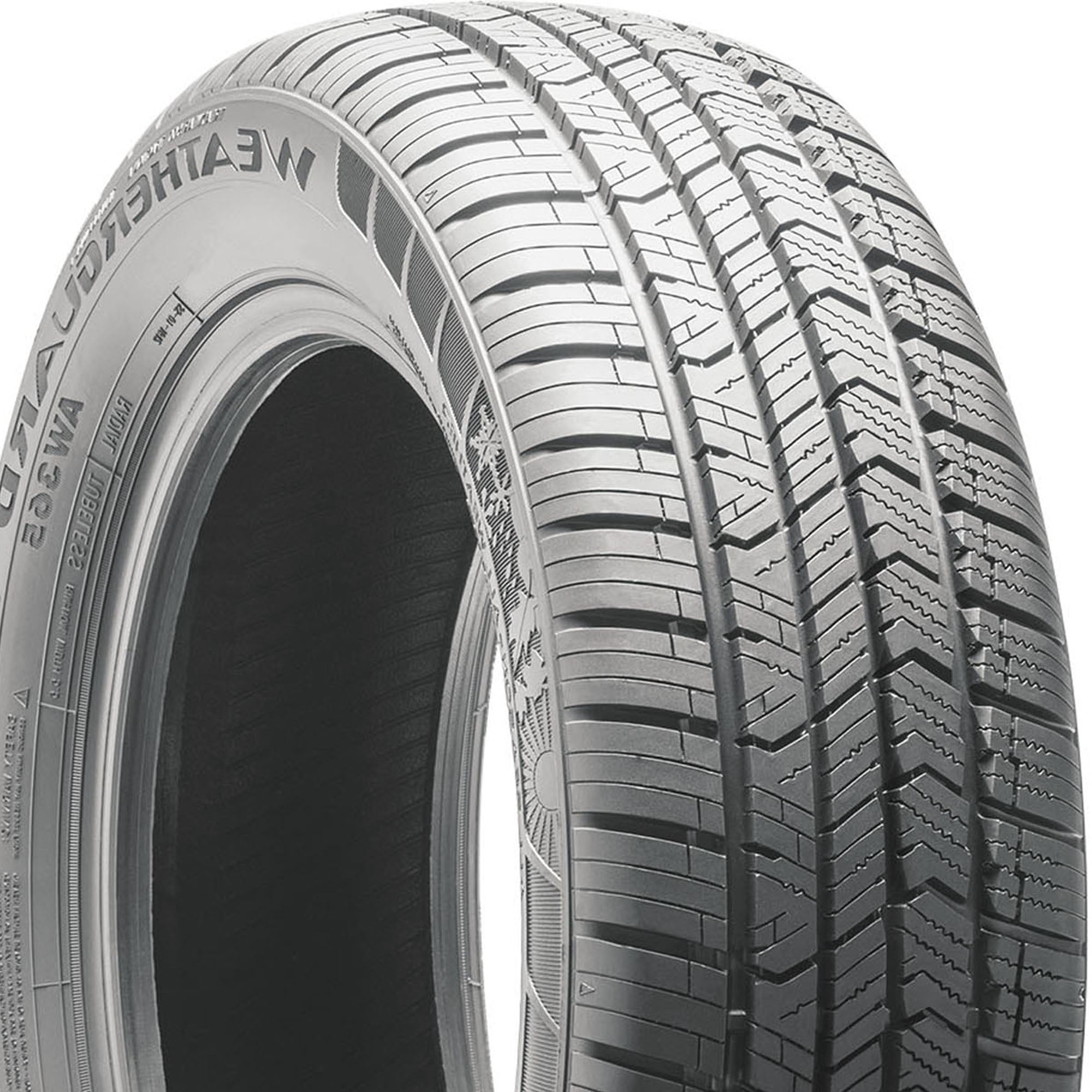 Milestar Weatherguard AW365 All Weather P205/50R17 93H XL Passenger Tire Fits: 2009-10 Chevrolet Cobalt LT, 2014-16 Volkswagen Jetta Hybrid SEL Premium