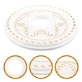 thumbnail image 1 of HEALEEP 4Set Traditional Ceiling Medallion Enhance Room Design PVC PU Aging Resistance for Business Owners, 1 of 8