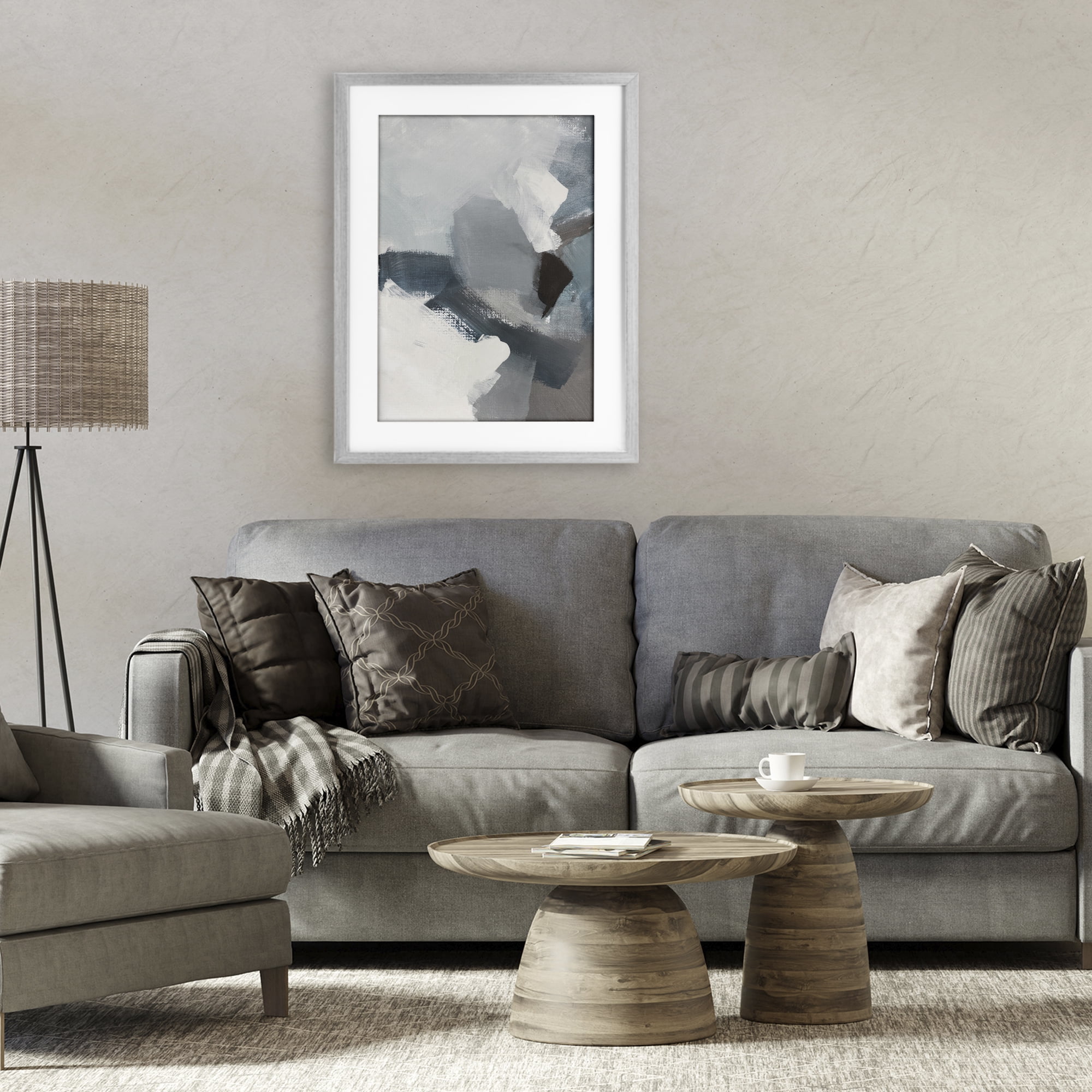 Stupell Industries Peace In The Storm Gray Framed Print Under Glass, design by Lanie Loreth