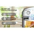 thumbnail image 6 of 12.5 Quart 7-in-1 Convection Toaster Oven, 1500W Stainless Steel, Silver with 5 Cooking Presets, 6 of 10