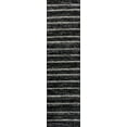 thumbnail image 3 of JONATHAN Y MOROCCAN HYPE 2 x 8 Runner Rug, Williamsburg Minimalist Stripe - Black/Cream, MOH201F-28, 3 of 9