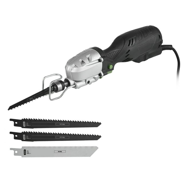 Mini sierra recíproca compacta de 600 W y 5 amperios Sierra recíproca con cable de 6,6 pies