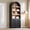 31.5“W Rich Black and Light Honey, variant on Kromapolis 6-Tier Arched Storage Bookcase with 2 Adjustable Shelves,Narrow Wood Bookshelf Open Display Shelves for Living Room,Entryway,Bedroom,Rich Black and Light Honey,Assembly Require