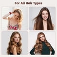 thumbnail image 4 of Rizador de pelo sin calor para peinar durante la noche sin calor, 70 pulgadas, juego de rizadores satinados para cabello largo, 7 piezas, negro, 4 of 5