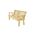 thumbnail image 6 of Amish Heavy Duty 800 Lb Roll Back Pressure Treated Garden Bench (4 Foot, Dark Walnut Stain), 6 of 10