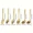 golden, variant on 6-Piece Korean Style Gold-Plated Stainless Steel Kitchen Utensil Set - Cooking Spoon, Slotted Turner, Strainer Ladle & Serving Tongs for Home, Banquet, Party, Baking - Luxury Christmas Gift Idea