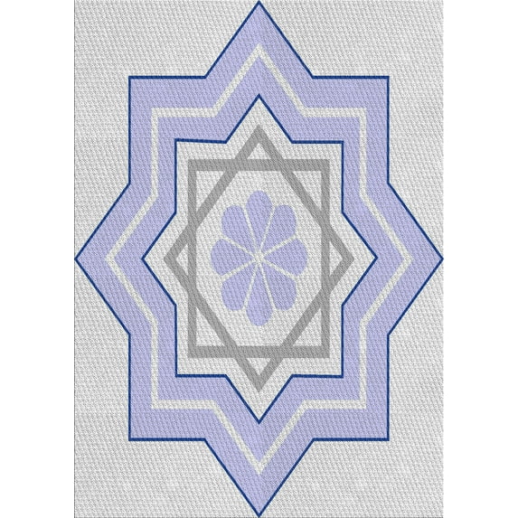 Ahgly Company Indoor Rectangle Patterned Water Blue Novelty Area Rugs, 5' x 8'