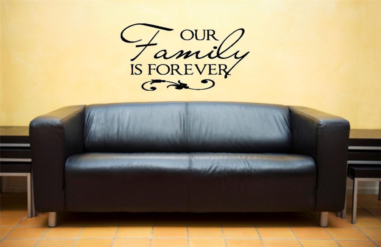 Design With Vinyl Our Family Is Forever Artwork Traditional Family