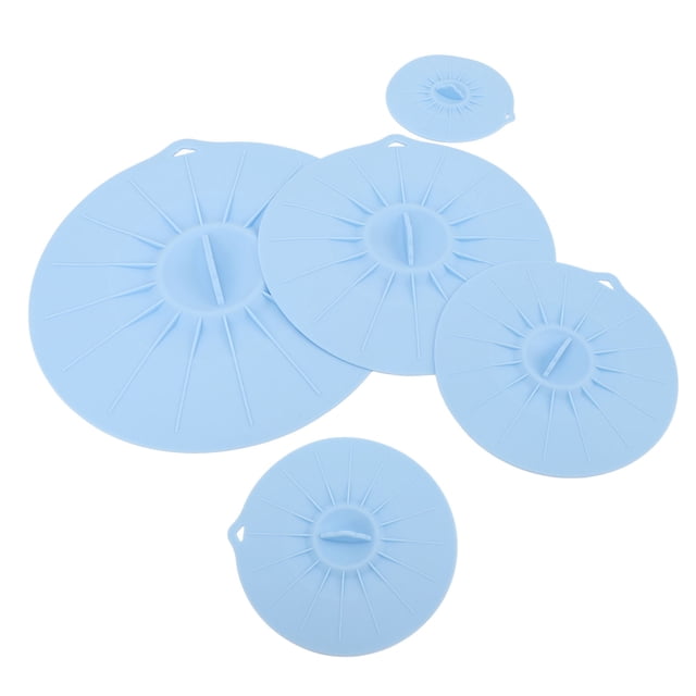 Cubierta Contra Salpicaduras de Microondas, Juego de Tapas de Silicona Resistente al Calor, Tapa de Succión de Alimentos Reutilizable de Fuerte adsorció para Tazonas, Ollas y