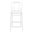 thumbnail image 4 of Compamia Victor Contemporary Resin Indoor Outdoor Counter Stool - Set of 1, White, 4 of 6
