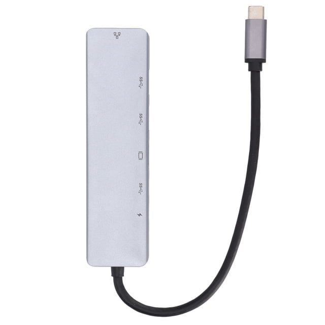 Concentrador USB multipuerto, concentrador USB C para 6 computadoras portátiles, divisor USB de alto rendimiento