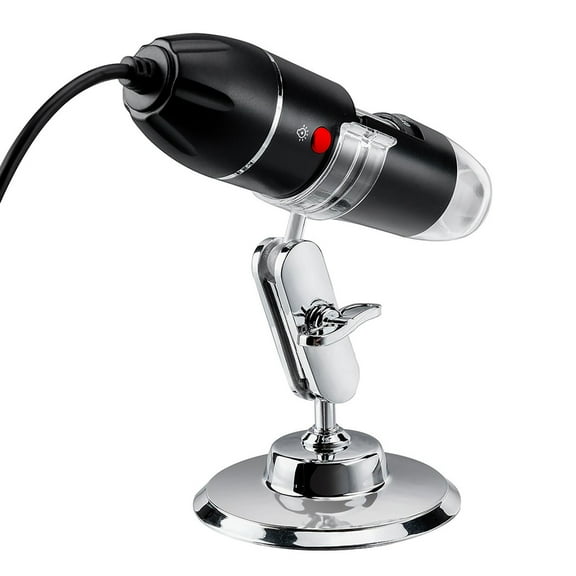 Fzsteel USB Digital Microscope with 1600X Magnification & 8 LED Lights for Android/Type-C Devices