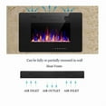 thumbnail image 4 of 30 in. Recessed and Wall Mounted Electric Fireplace in Black,Remote Control,Adjustable Flame Color and Speed, 4 of 8