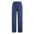 thumbnail image 4 of Womens Pants Women's Spring Summer Fall Plus Size Loose Cotton And Linen Casual Pants, 4 of 5