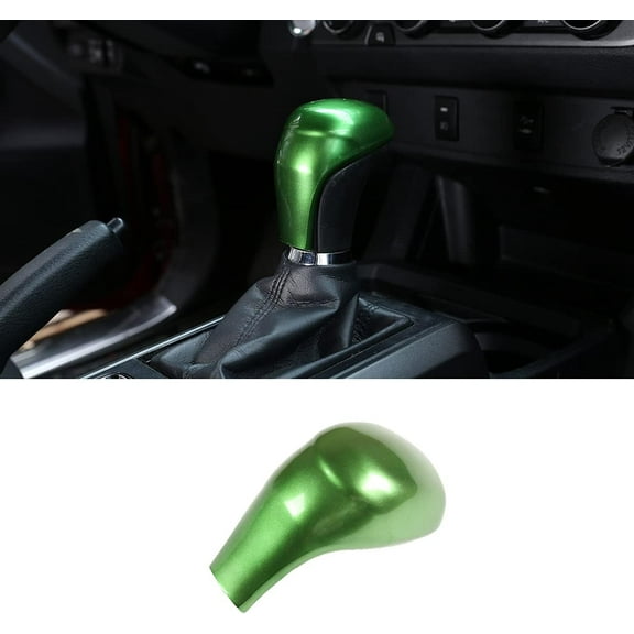 TINKI ABS Car Gear Shift Knob Head Cover Trim Stickers for Toyota Hilux Tacoma 2016-2022 Pudora 2017-2020 Land Cruiser 2016 Highlander 2014-2017