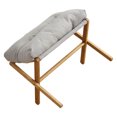 thumbnail image 4 of <p>Foot Stool X Leg Foot Stool X Leg Foot Rest Footrest Stool Small Stool With Cushion Foot Stool Foldable X Leg Modern Multifunctional Foot Rest With Soft Cushion For Living Room, 4 of 7