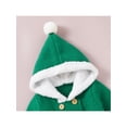 thumbnail image 4 of Honganda Infant Christmas Hooded Romper with Double-Breasted, Fur Ball, 4 of 9