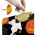 thumbnail image 4 of FMSHPON Halloween Ghost Bat Jack O Lantern Stars Clipboard Hardboard Wood Nursing Clip Board and Pull for Standard A4 Letter 13x9 inches, 4 of 5