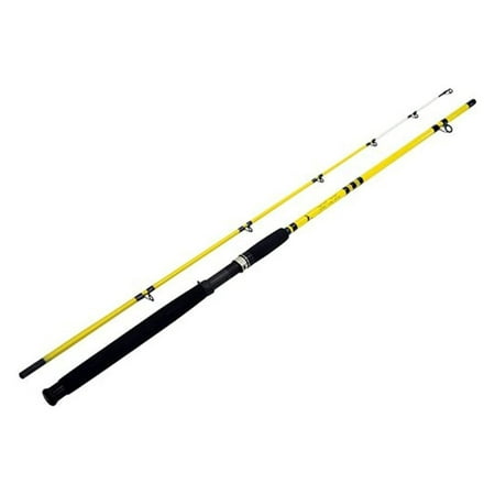 HeSLehs Catclaw Casting Rod 8 Length. 2Piece Rod Medium/Heavy Power Yellow