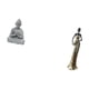 thumbnail image 5 of Estatua de mono, figura de Buda meditando, miniatura coleccionable, arte , artesanía de resina de arenisca, adecuada para sala de estar, ofici, 5 of 8