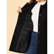 thumbnail image 5 of Abrigo de Invierno Allegra K con Botón Delantero y Cuello Peter Pan Negro M, 5 of 6
