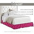thumbnail image 4 of Elegant Comfort Leila Collection Multi-Ruffle Bed Skirt, 1500 Thread Count, Easy Fit Dust Ruffle, 15 inch Drop, Wrinkle and Stain Resistant, MultiRuffle, Full, Hot Pink, 4 of 5
