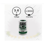 SAFT 1/2AA Lithium Battery LS14250 Volt 3.6 (5-Pack)