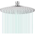 thumbnail image 1 of Pommeau de Douche Pluie Rond Haute Débit Acier Inoxydable Design Haute Pression (B-Chrome 12), 1 of 8