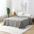 thumbnail image 6 of Yalamila Cooling Blanket for Hot Sleepers,Ultra Soft Lightweight Comforter,Summer Essential,Light Gray,Queen, 6 of 9