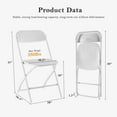 thumbnail image 4 of LIFERECORD 6 Pcs Plastic Folding Chair Indoor Outdoor Activity Lightweight Folding Chair, 4 of 4