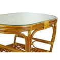 thumbnail image 6 of SK New Interiors Pelangi Coffee Oval Table w/ Glass Top Natural Rattan Wicker ECO Handmade Design, Colonial, 6 of 7