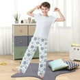 thumbnail image 5 of Wobogo Snowflake Flower Long Pajama Pants Bottoms Soft Sleepwear with Pockets, 5 of 9