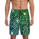 thumbnail image 1 of Balery Green Disco Lights Pantalones cortos de pijama de punto de algodón para hombre con cinturilla y bolsillos-X-Large, 1 of 6