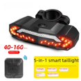 thumbnail image 3 of Luz trasera de freno para bicicleta de montaña, sirena, control remoto inalámbrico, señal de giro, carga USB, clip de sillín LED, luz trasera, 3 of 6