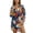 Tropical Plumeria Palm Leaves, variant on Xoenoiee Tropical Plumeria Palm Leaves Print Swimsuit Cover Up for Women 2026 Button Down Shirt V Neck Long Sleeve Beach Cover Ups Vacation Outfit with Pockets, S