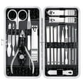 thumbnail image 1 of Set Nail Clippers Pedicure Kit -18 Piezas Kit de manicura de acero inoxidable, Kits de aseo profesional, Herramientas para el cuidado de las uñas con lujoso estuche de viaje Vhermosa, 1 of 7