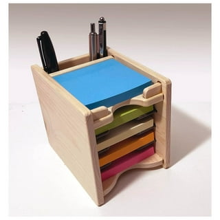 Black Leather Post-It Note Holder WAUCUSA10750, Promotional