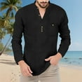 thumbnail image 4 of Yusimy Men's Checkered Shirt Color Block Button Down Collar Long Sleeve Classic Casual, 4 of 9